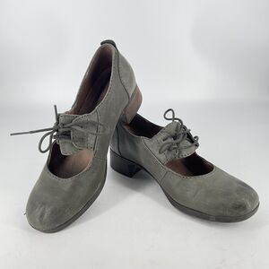 Dansko Sandals Womens EU37 Women's Linda Lace Up Shoe Stone Burnished